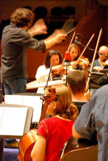 Greg Lawson conducts the TNO for our recording of Jim Sutherland's score for The gathering 2009